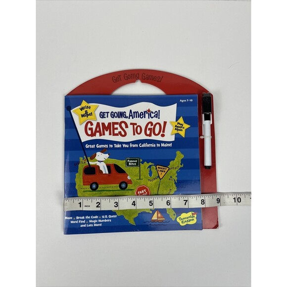 Peaceable Kingdom - Get Going America - Write & Wipe Games On The Go - Picture 4 of 4